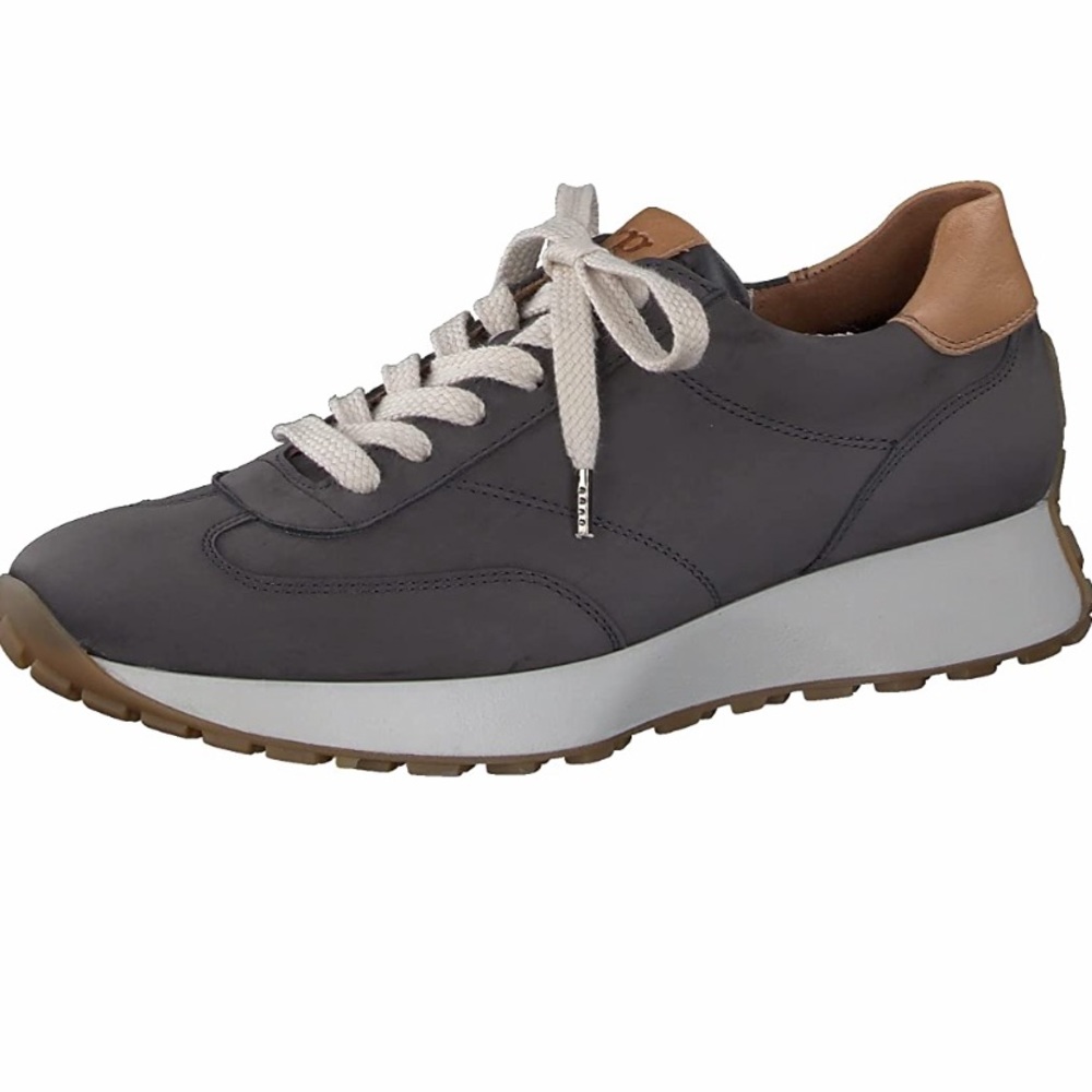 Leather sneakers
 *** US Sizes listed *** Iron gray suede leather